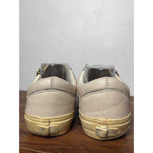 Vans Old Skool Pink Leather Zipper Office Sneakers Women's 10/Men's 8.5 Barbie - Picture 9 of 10